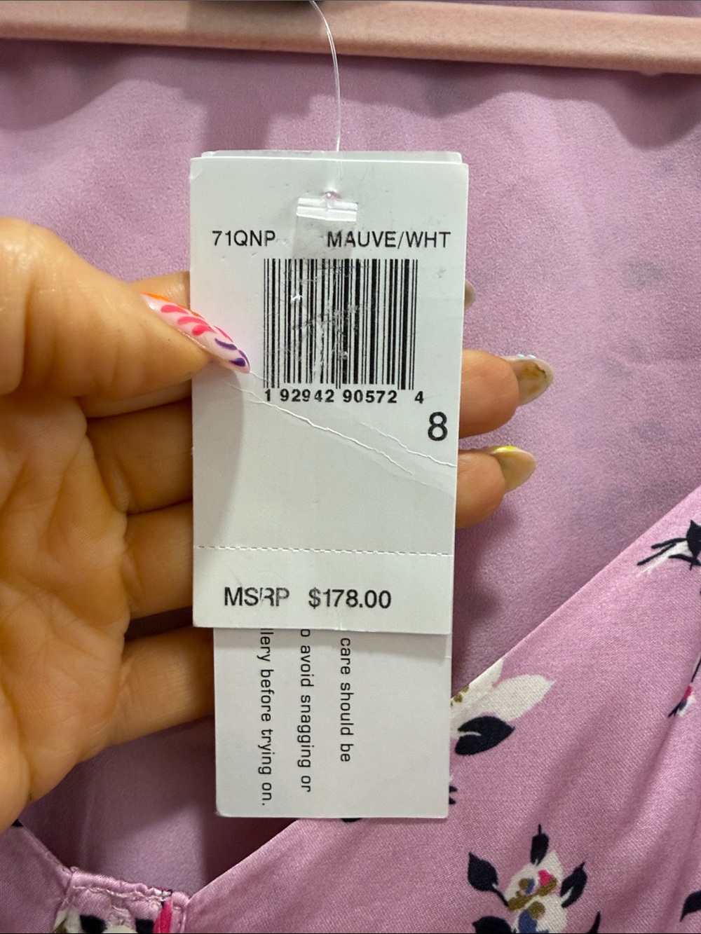 French Connection printed Pink button down dress - Picture 3 of 9
